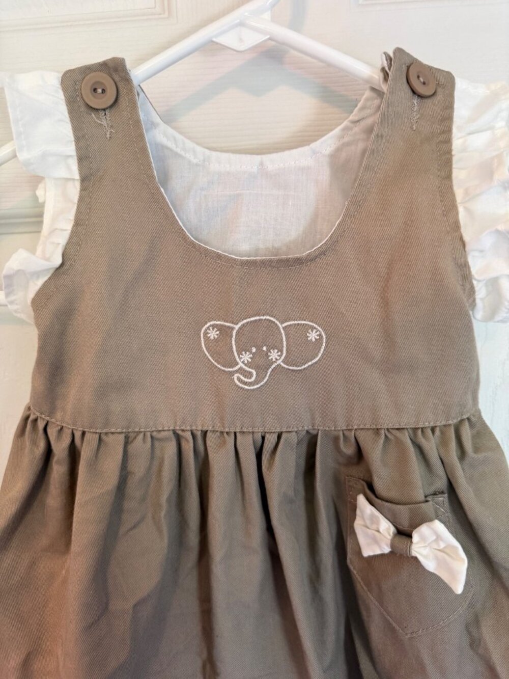 Vintage 90's South Africa Shoobdoo Tank Dress 12-18 Months - Picture 2 of 5